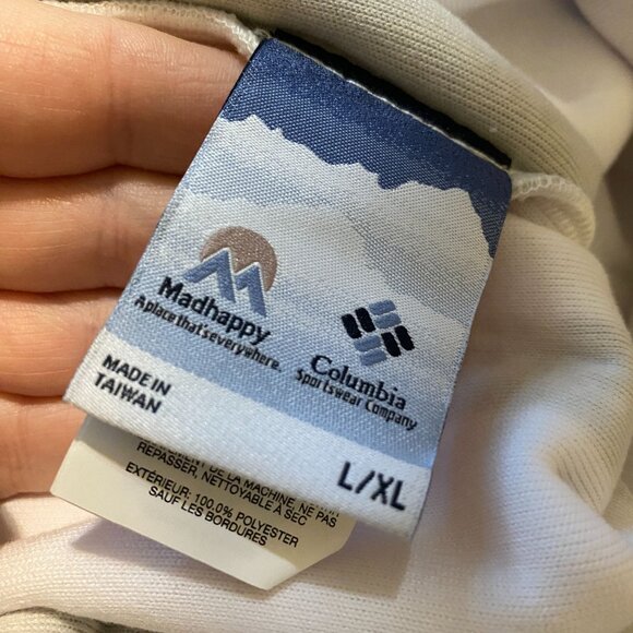 Madhappy X Columbia fleece hoodie face mask skiing winter NEW L/XL - Picture 10 of 11